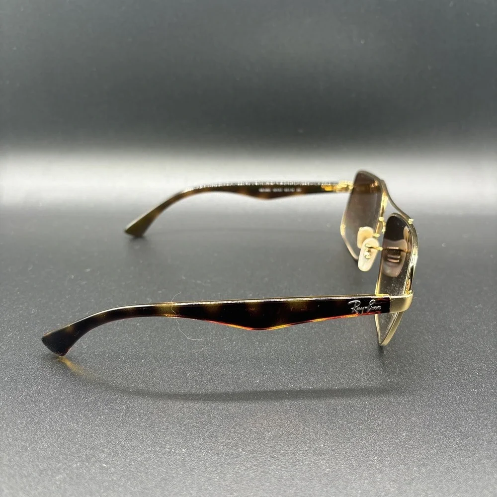Ray Ban Arista Tortoise Gold Gradient Brown Lens Sunglass RB3483 001/51